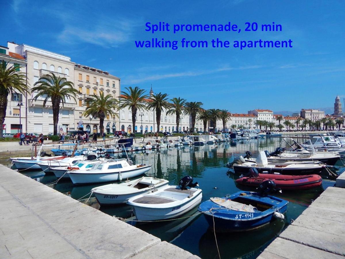 Modern Apt With Terrace 4 Min Walk To The Beach Split Buitenkant foto